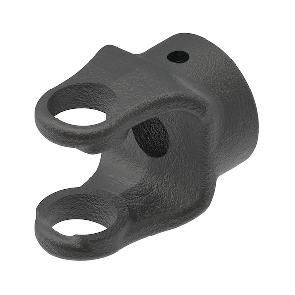 Round Bore Implement Yoke (w/ Keyway & Set Screw) 3" x2.5" x2"